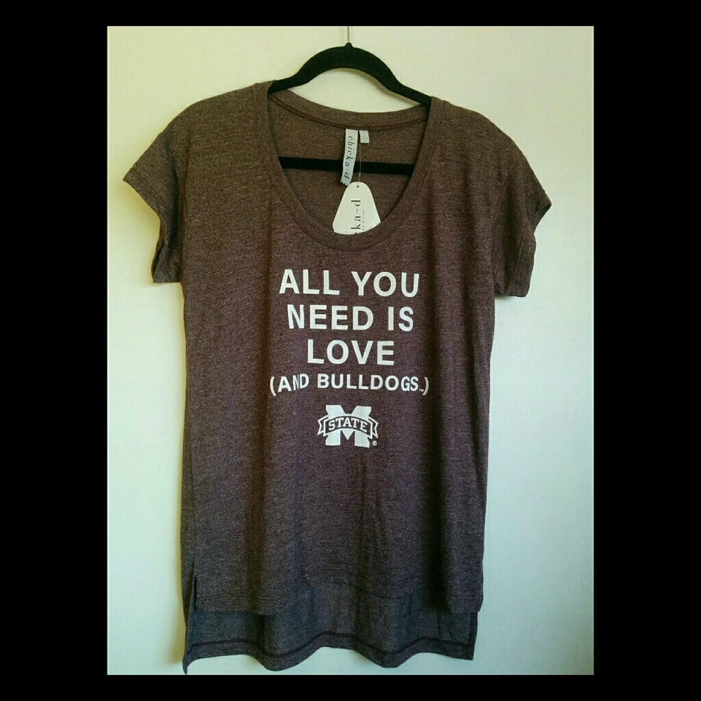 Mississippi State Tee Shirt-All you need is love.
